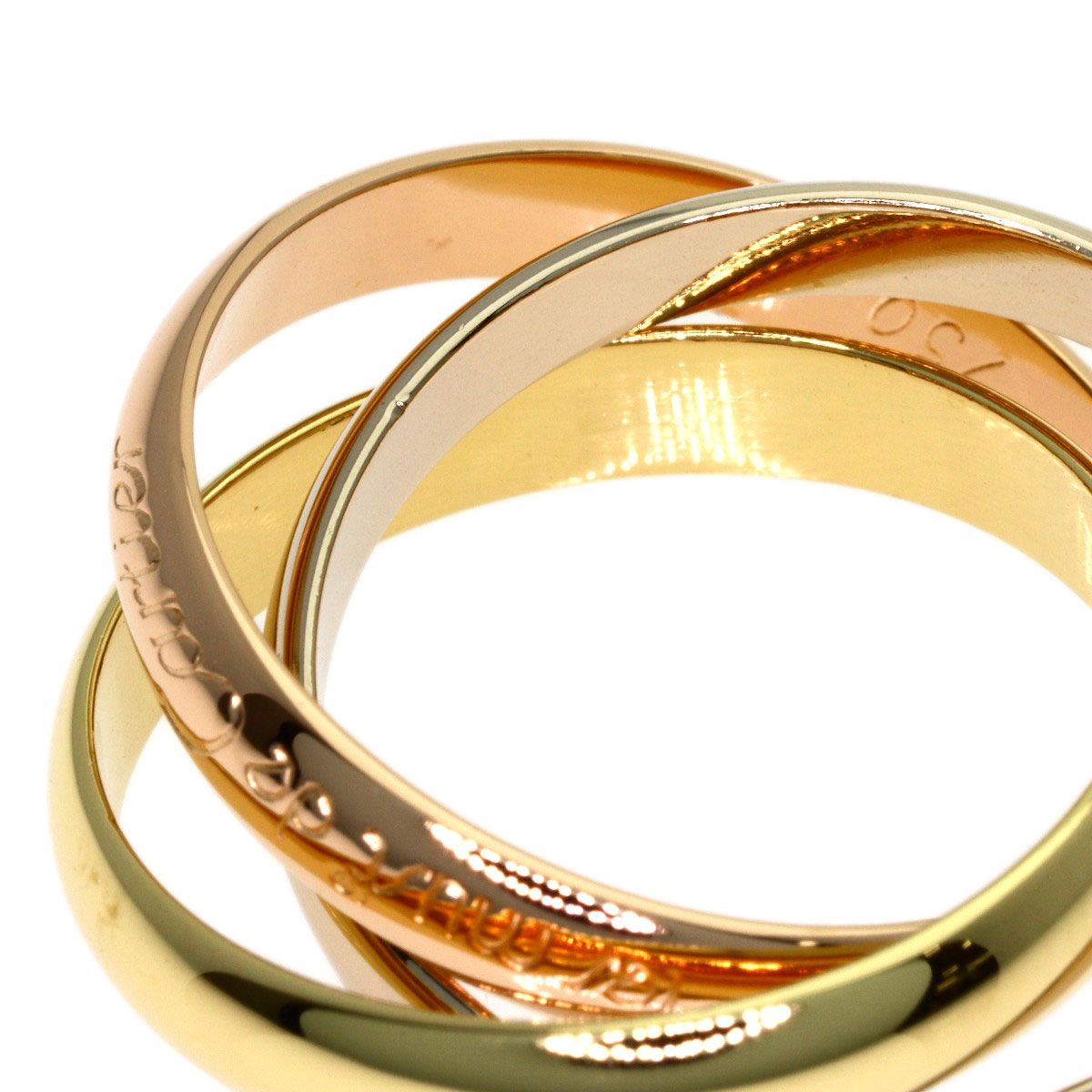 Cartier Trinity 54 Ring 18k Yellow Gold 18k Pink White — view 6