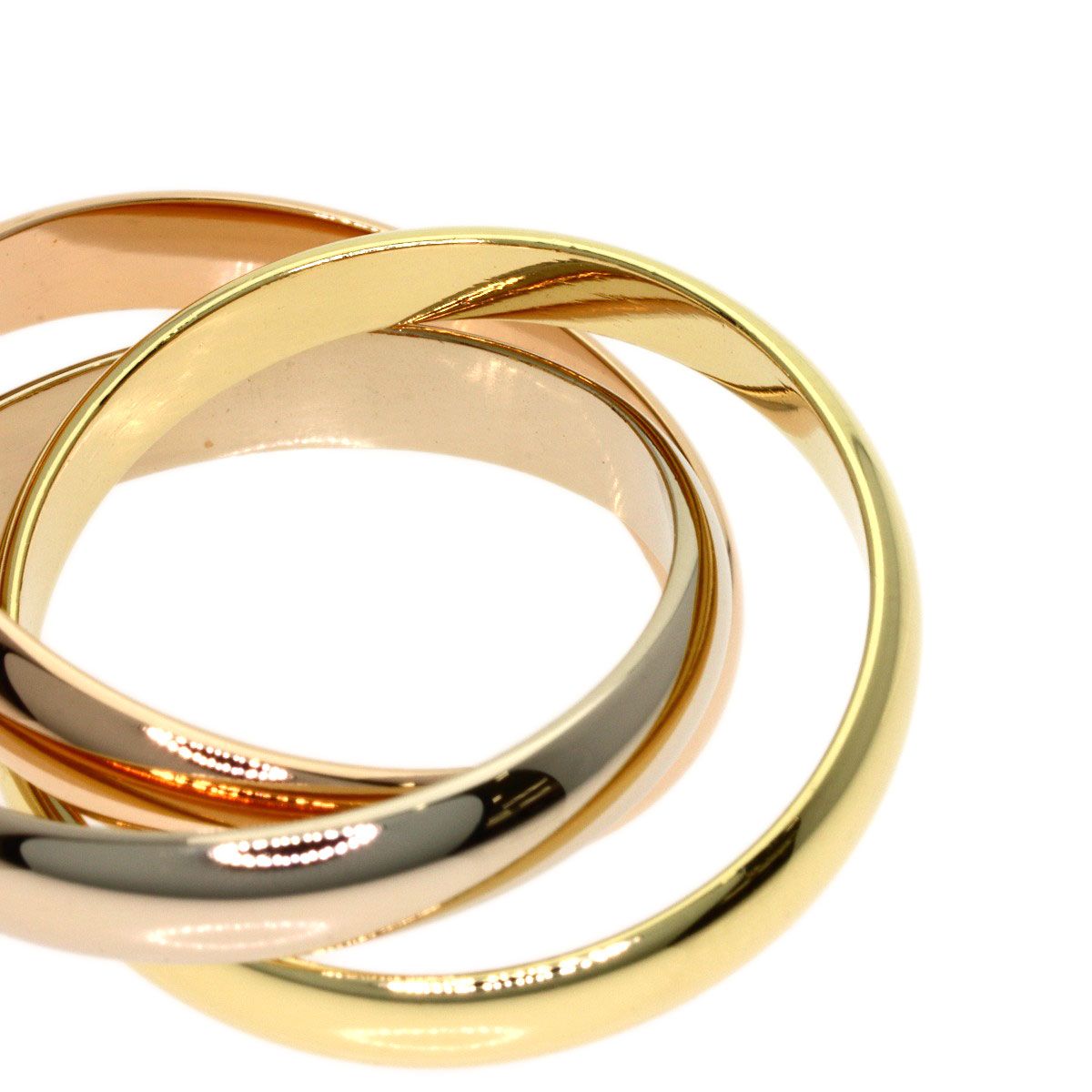 Cartier Trinity 54 Ring 18k Yellow Gold 18k Pink White — view 5