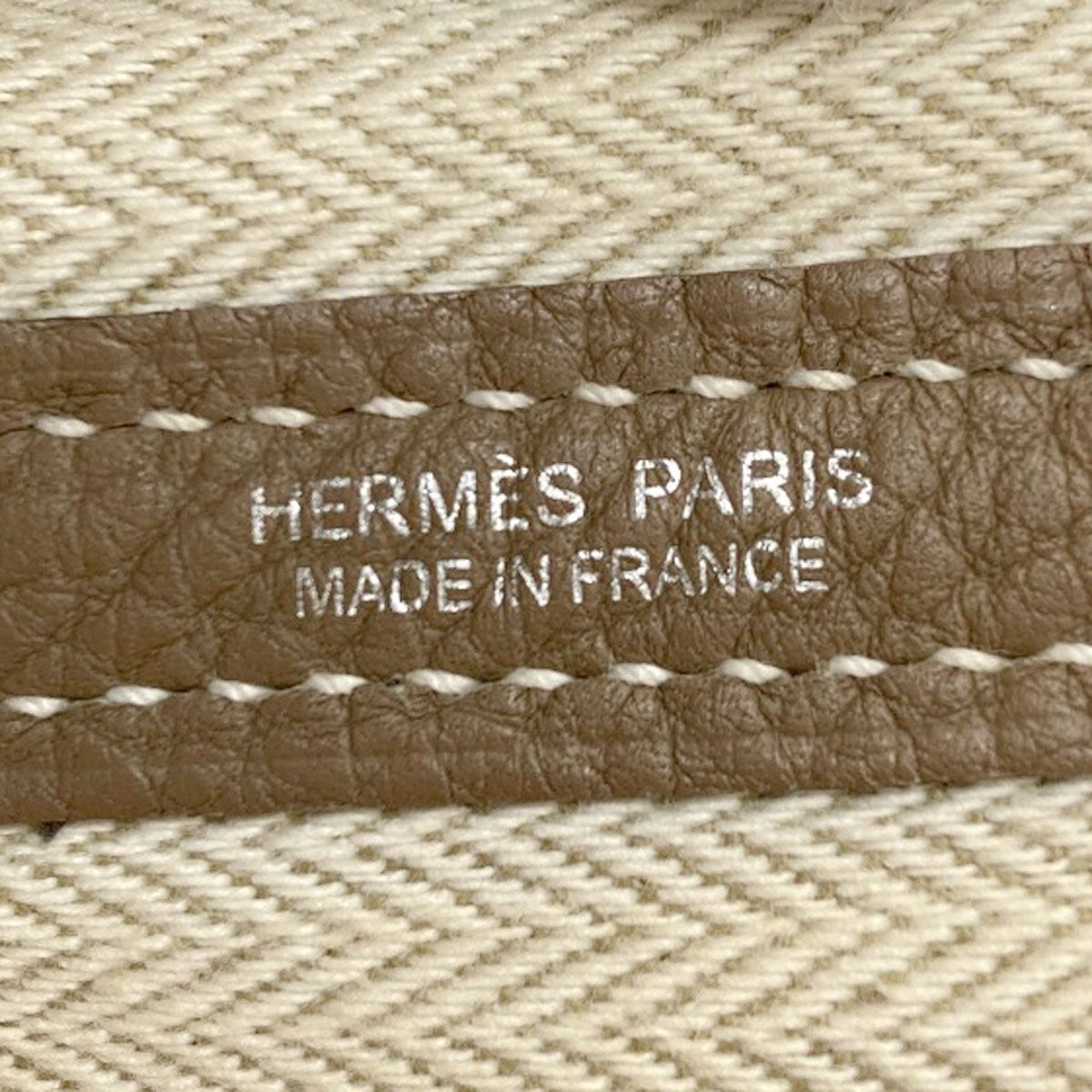 Hermes Garden Party PM Etoupe Silver Tote Negonda — view 6
