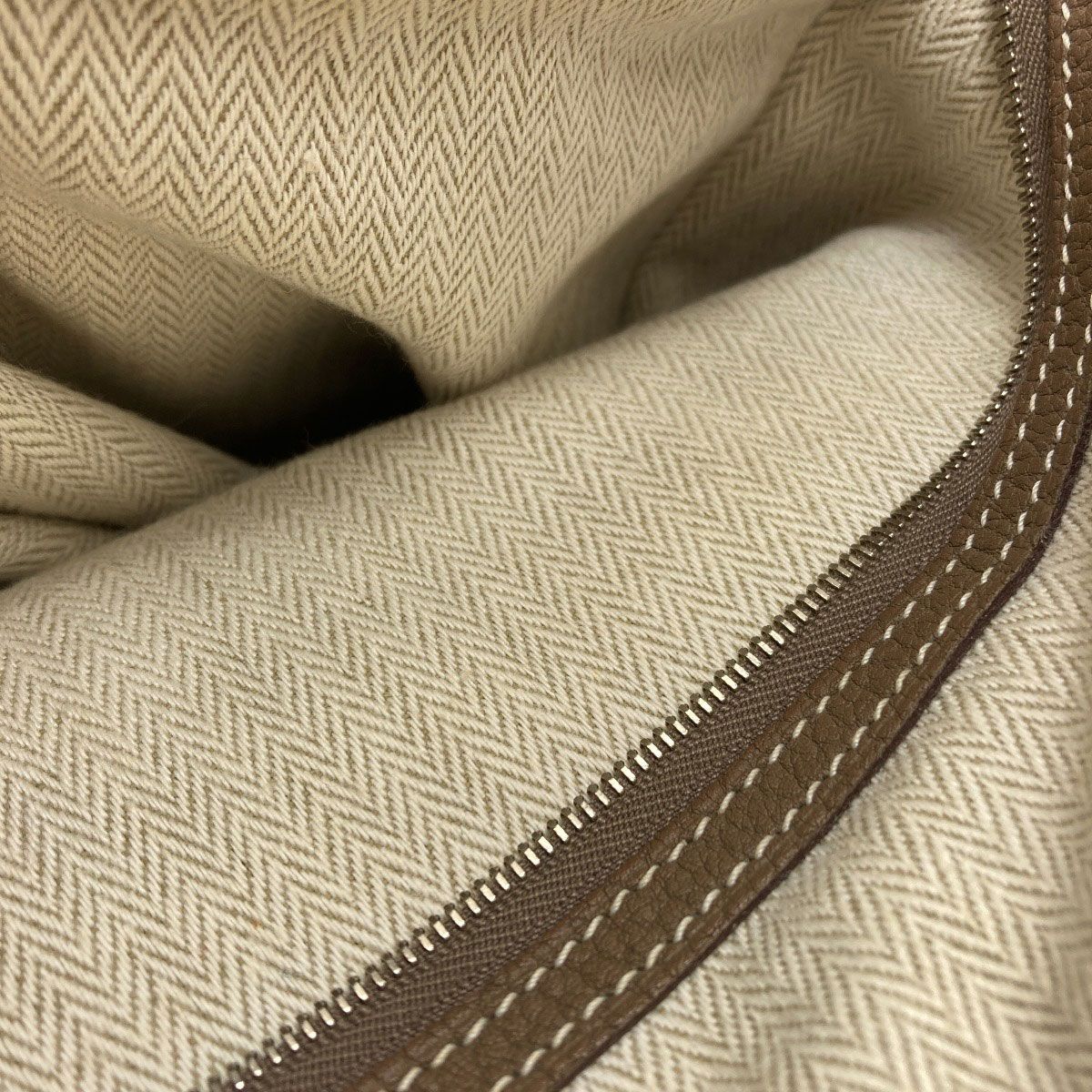 Hermes Garden Party PM Etoupe Silver Tote Negonda — view 9