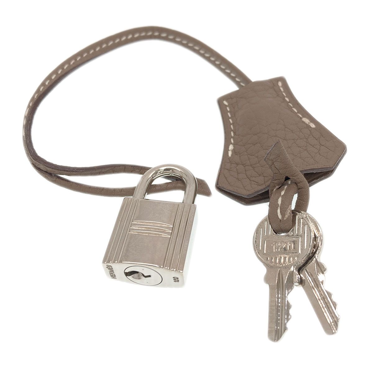 Hermes Bolide 31 Etoupe Silver Handbag Taurillon — view 8