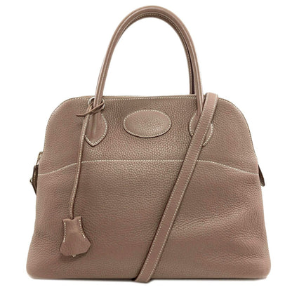 Hermes Bolide 31 Etoupe Silver Handbag Taurillon