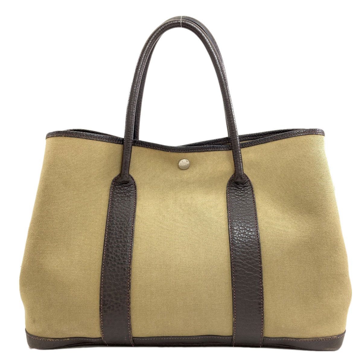 Hermes Garden Party PM Silver Tote Toile Officier — view 2