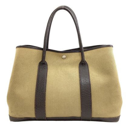 Hermes Garden Party PM Silver Tote Toile Officier — view 2