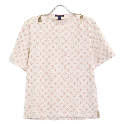 Louis Vuitton Beige Monogram Zip T-Shirt XS