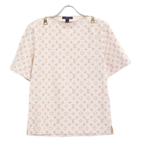 Louis Vuitton Beige Monogram Zip T-Shirt XS