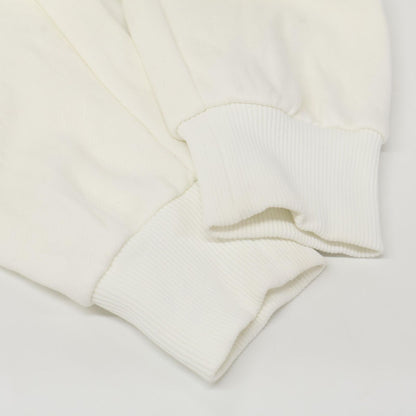 Fendi White Logo Fur Back Zip Sweatshirt XS — view 6