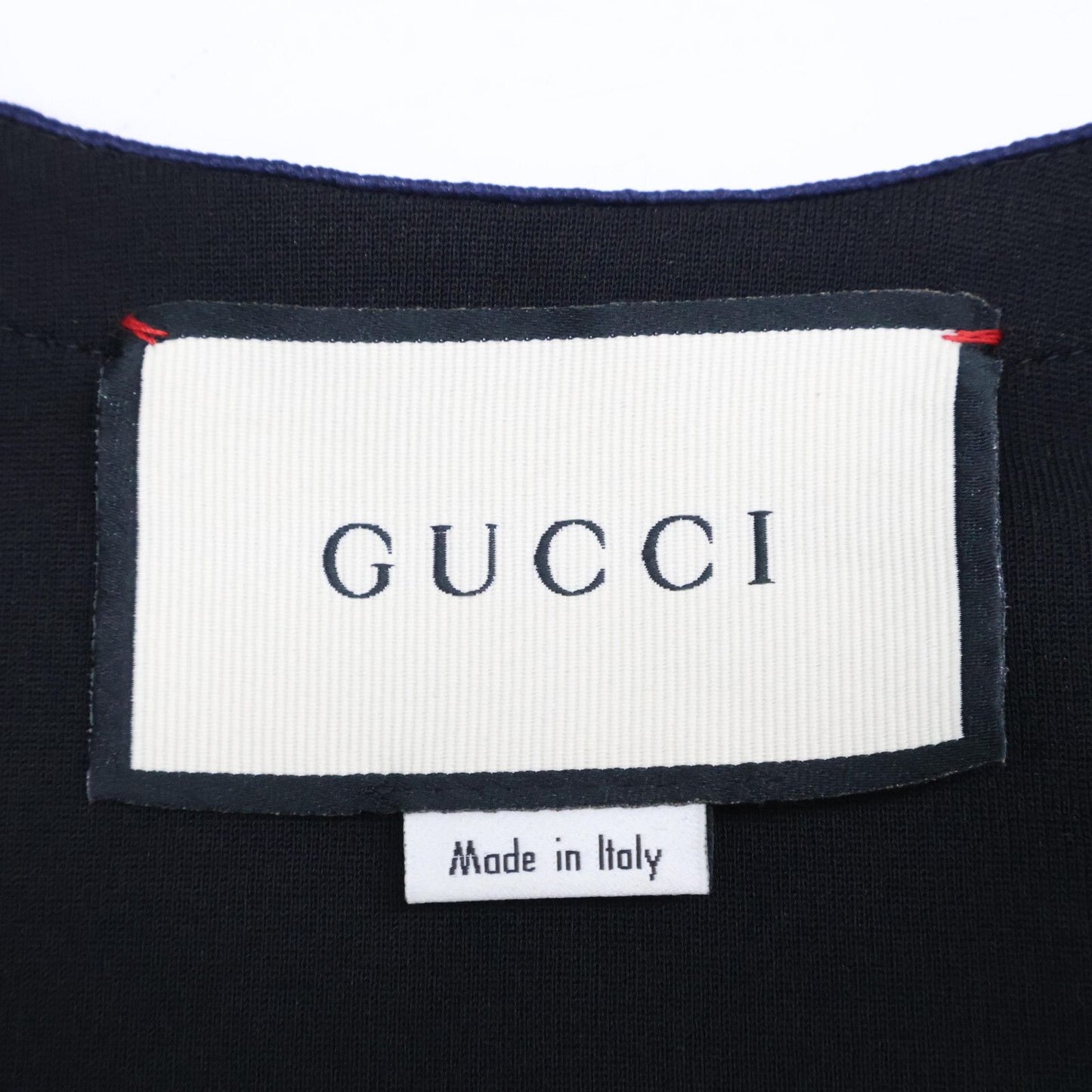 Gucci Black Rayon Blend Tiger Button Short Sleeve Shirt Dress XS — view 5