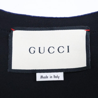 Gucci Black Rayon Blend Tiger Button Short Sleeve Shirt Dress XS — view 5