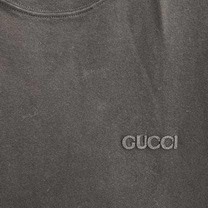 Gucci Black Cotton Jersey T-Shirt — view 7