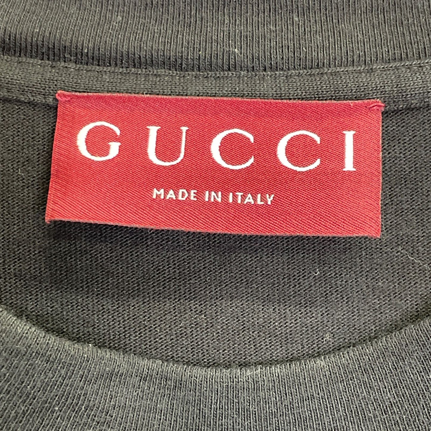 Gucci Black Cotton Jersey T-Shirt — view 3
