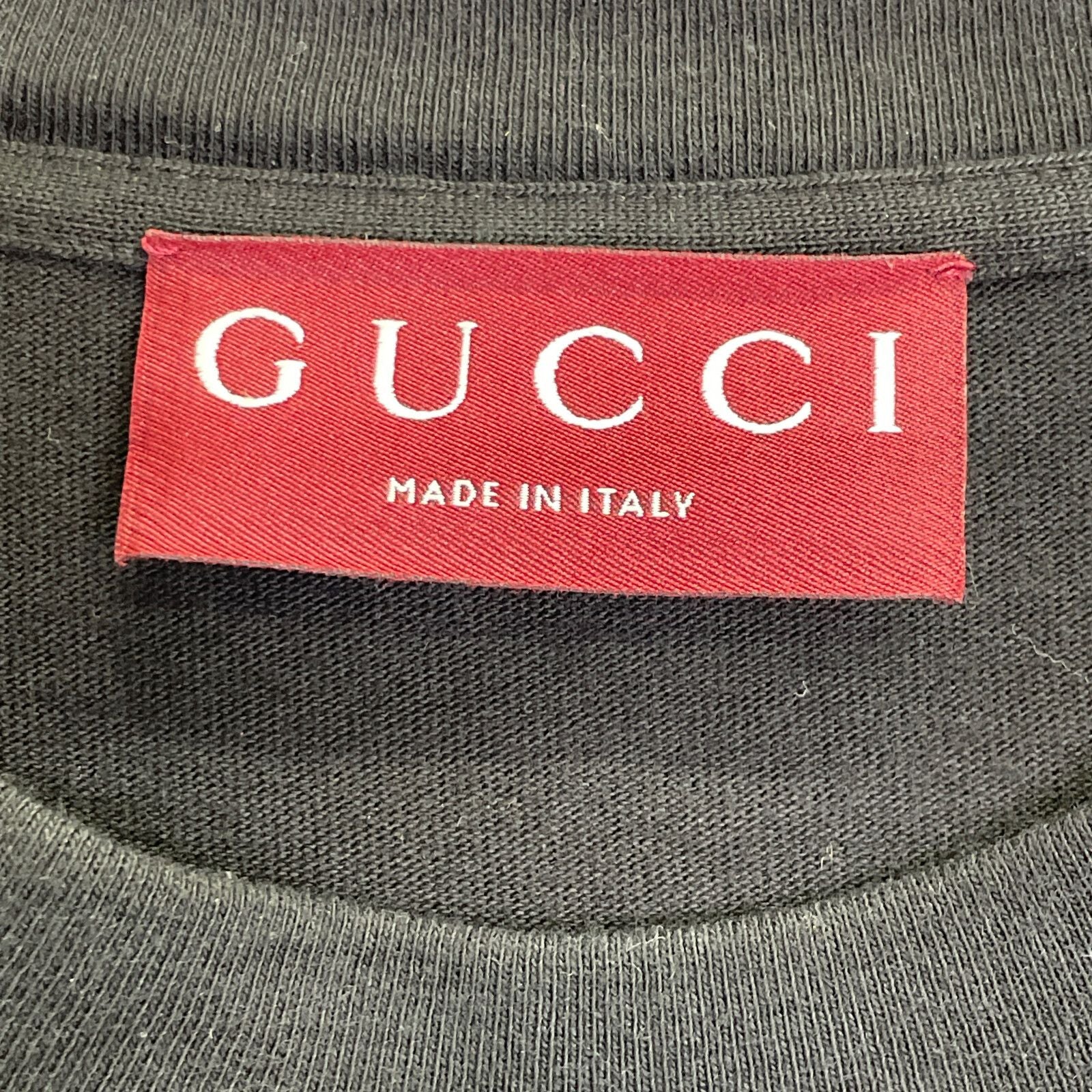 Gucci Black Cotton Jersey T-Shirt — view 3