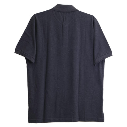 Hermes Charcoal Gray Cotton 100 Series Button Short Sleeve Polo — view 2