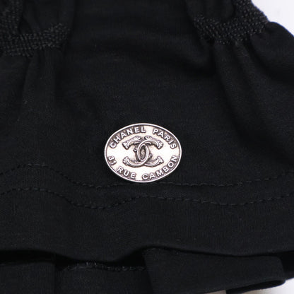 Chanel Cruise CC Logo Shirred Short Sleeve Top XS — view 8