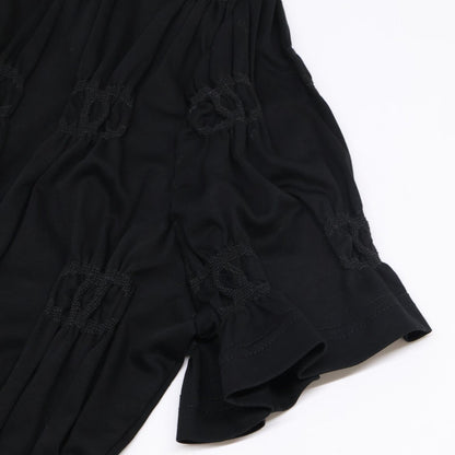 Chanel Cruise CC Logo Shirred Short Sleeve Top XS — view 7