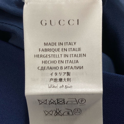 Gucci Navy Pink Ribbon Tie Dress 36 — view 6