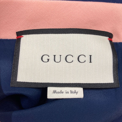 Gucci Navy Pink Ribbon Tie Dress 36 — view 5