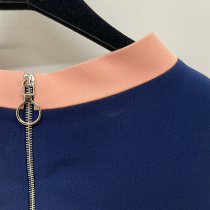 Gucci Navy Pink Ribbon Tie Dress 36 — view 3