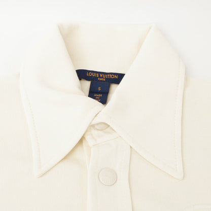 Louis Vuitton Cotton Logo Embossed Mesh Short Sleeve Polo Dress — view 6