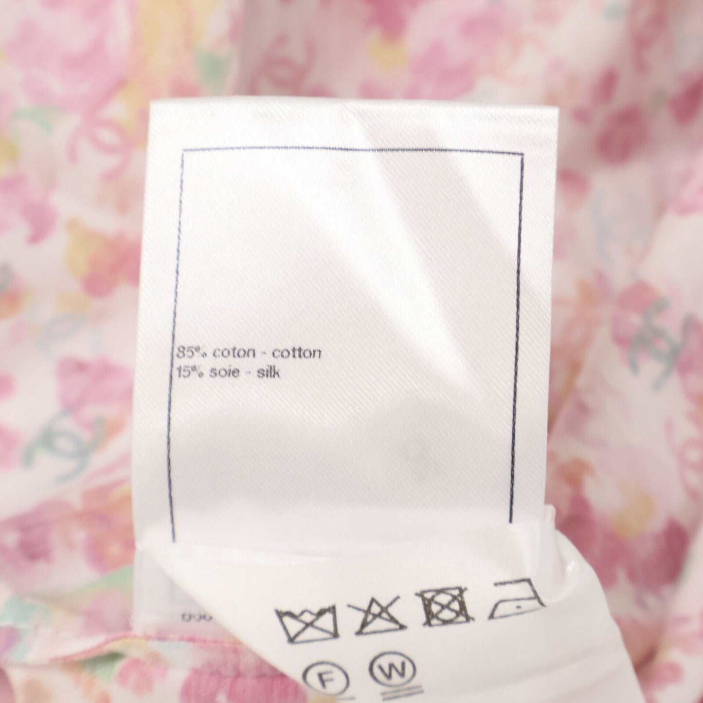 Chanel Ccx Flower All Over Pattern Cotton Silk Sleeveless Blouse 34 — view 7