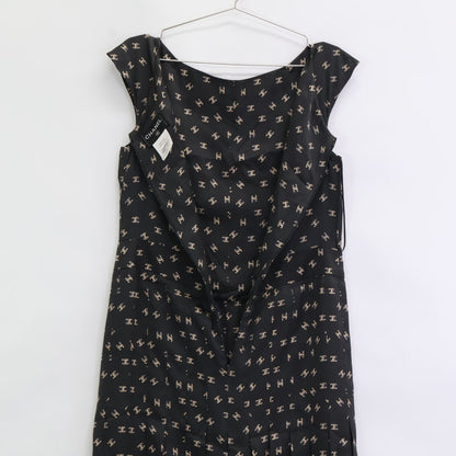 Chanel CC Logo Allover Silk 100% Sleeveless 38 Dress — view 6