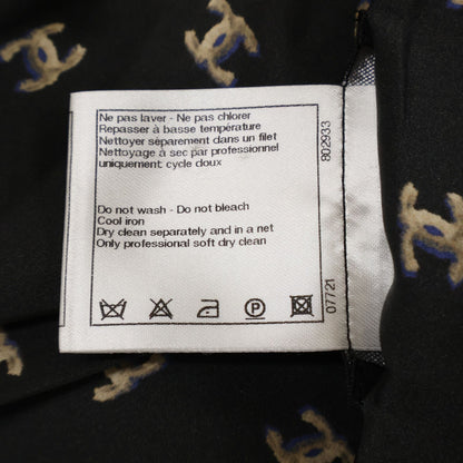 Chanel CC Logo Allover Silk 100% Sleeveless 38 Dress — view 9