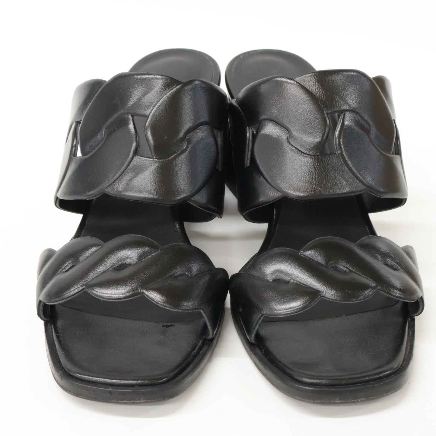 Hermes Gaby 60 Chaine Gourmet Torsade Chunky Heels — view 2