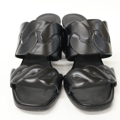 Hermes Gaby 60 Chaine Gourmet Torsade Chunky Heels — view 2