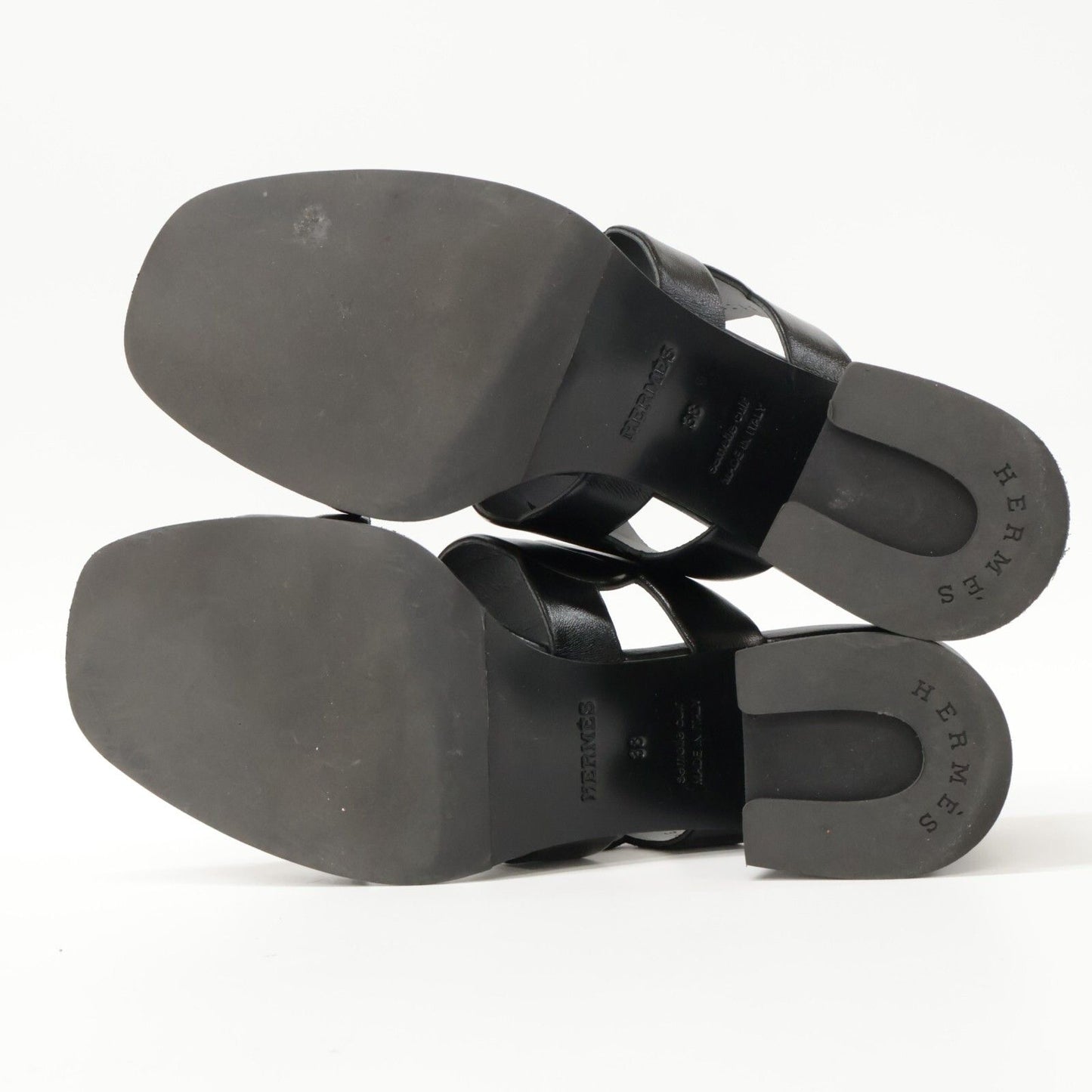 Hermes Gaby 60 Chaine Gourmet Torsade Chunky Heels — view 7