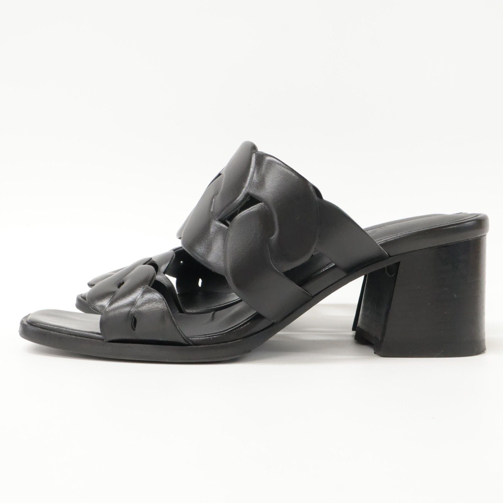 Hermes Gaby 60 Chaine Gourmet Torsade Chunky Heels — view 3