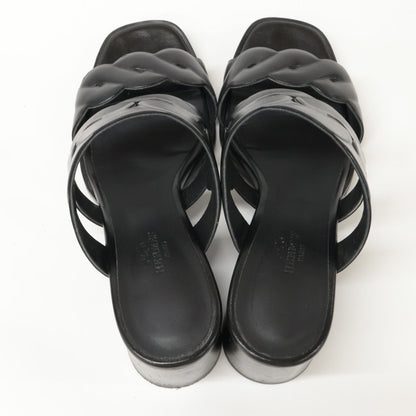Hermes Gaby 60 Chaine Gourmet Torsade Chunky Heels — view 6