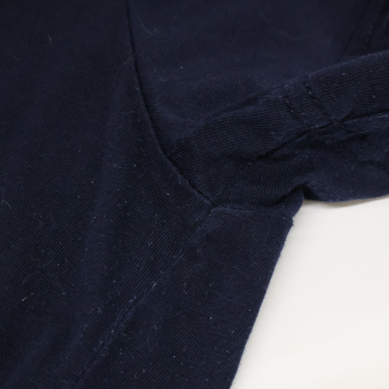 Prada Navy Triangle Logo Crew Neck T-Shirt — view 7