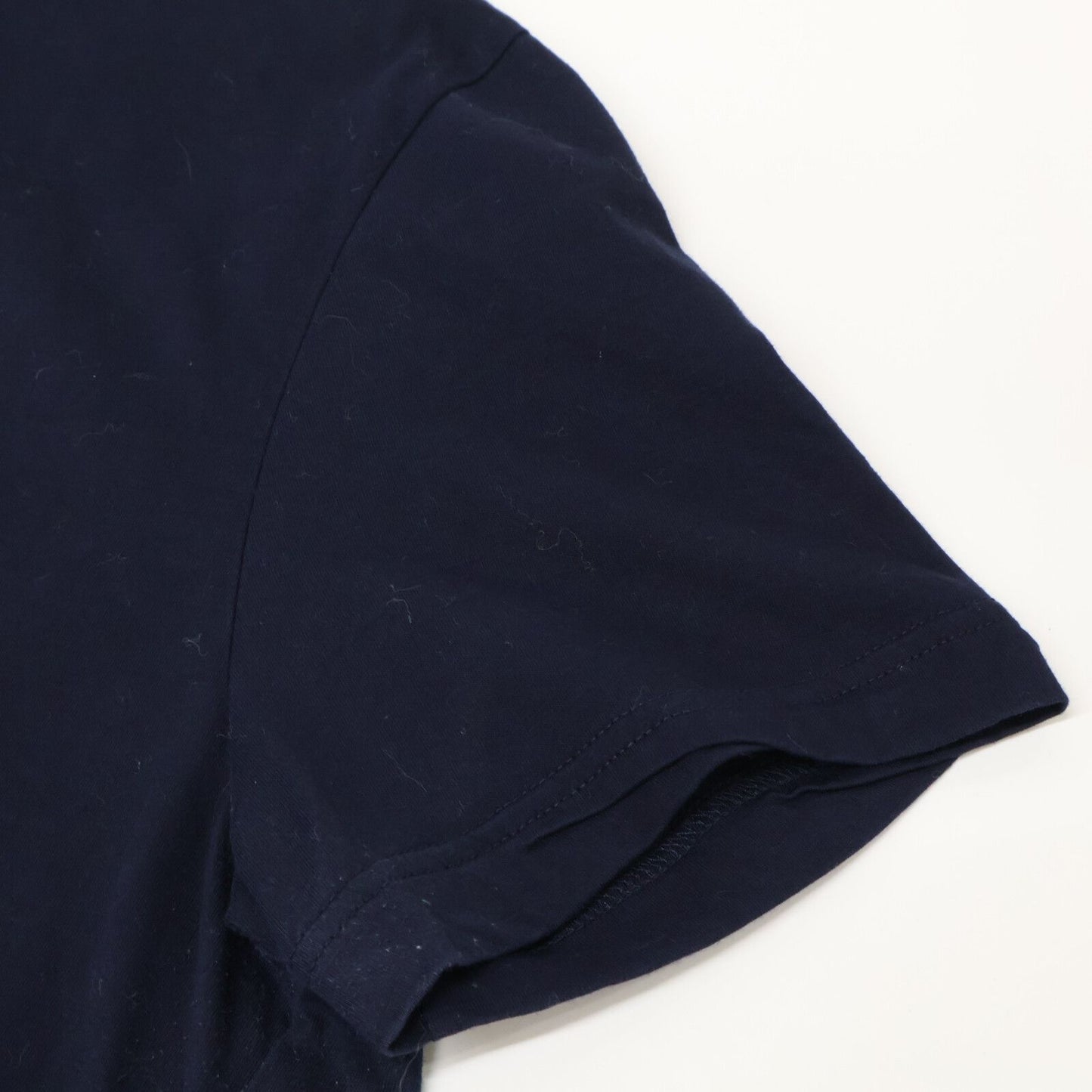 Prada Navy Triangle Logo Crew Neck T-Shirt — view 6
