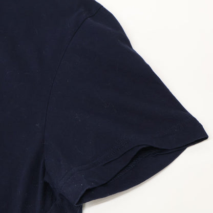 Prada Navy Triangle Logo Crew Neck T-Shirt — view 6