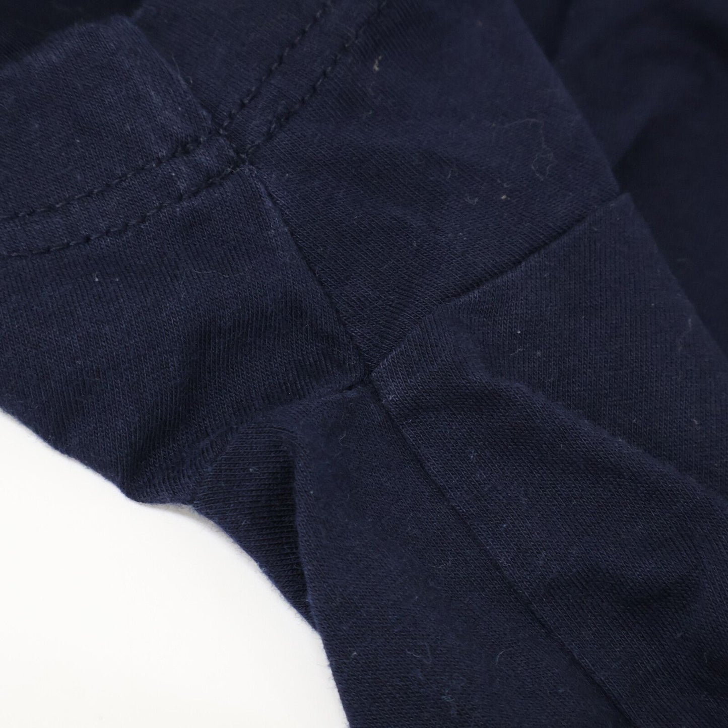 Prada Navy Triangle Logo Crew Neck T-Shirt — view 8