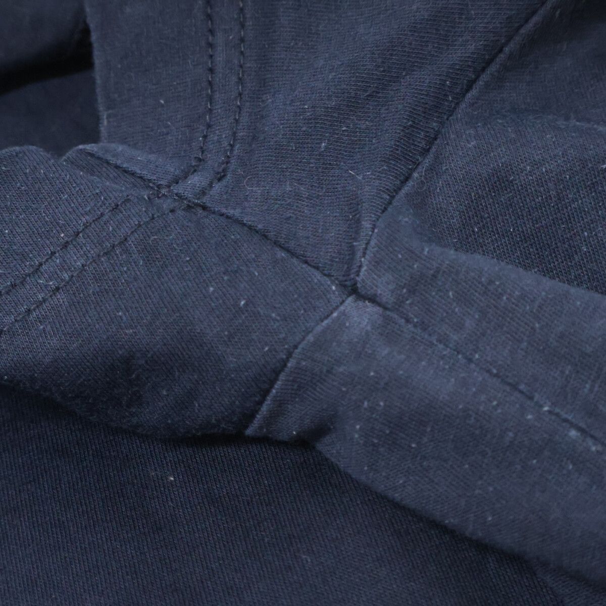 Prada Navy Triangle Logo Crew Neck T-Shirt — view 7