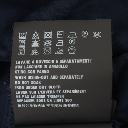 Prada Navy Triangle Logo Crew Neck T-Shirt — view 5