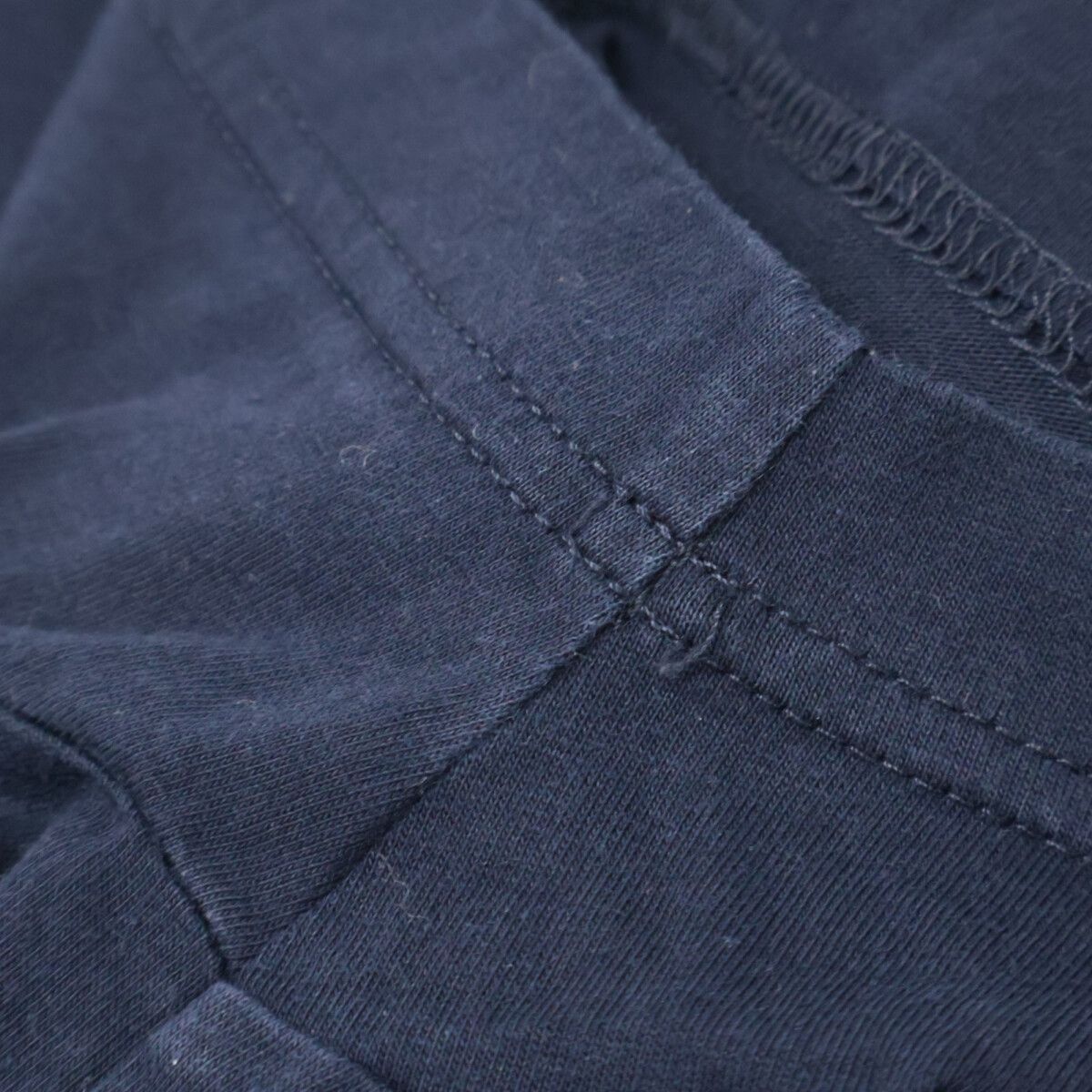 Prada Navy Triangle Logo Crew Neck T-Shirt — view 8