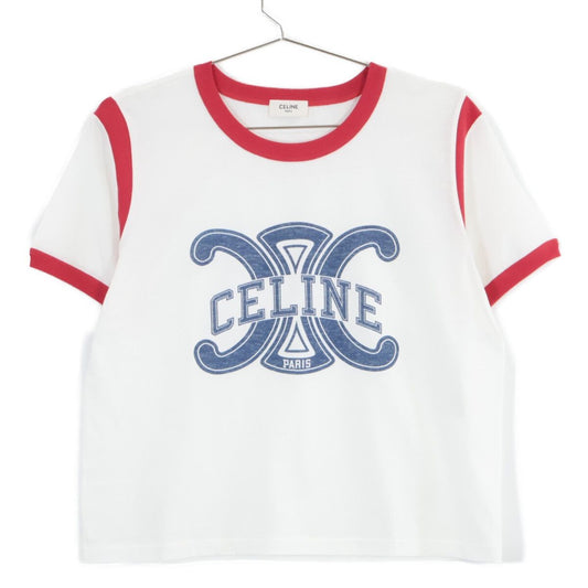 Celine Triomphe Logo Short Sleeve T-Shirt