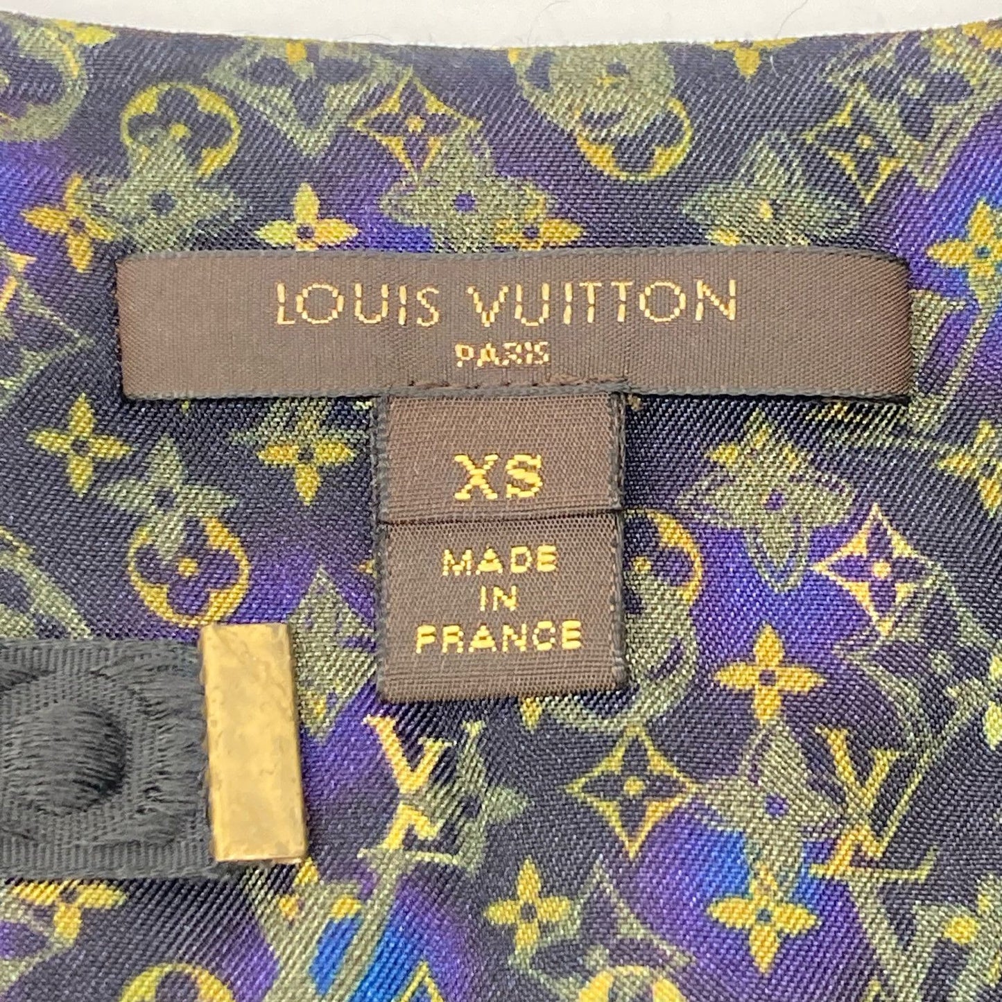 Louis Vuitton Black Monogram Cut Replacement Ribbon Sweater — view 2