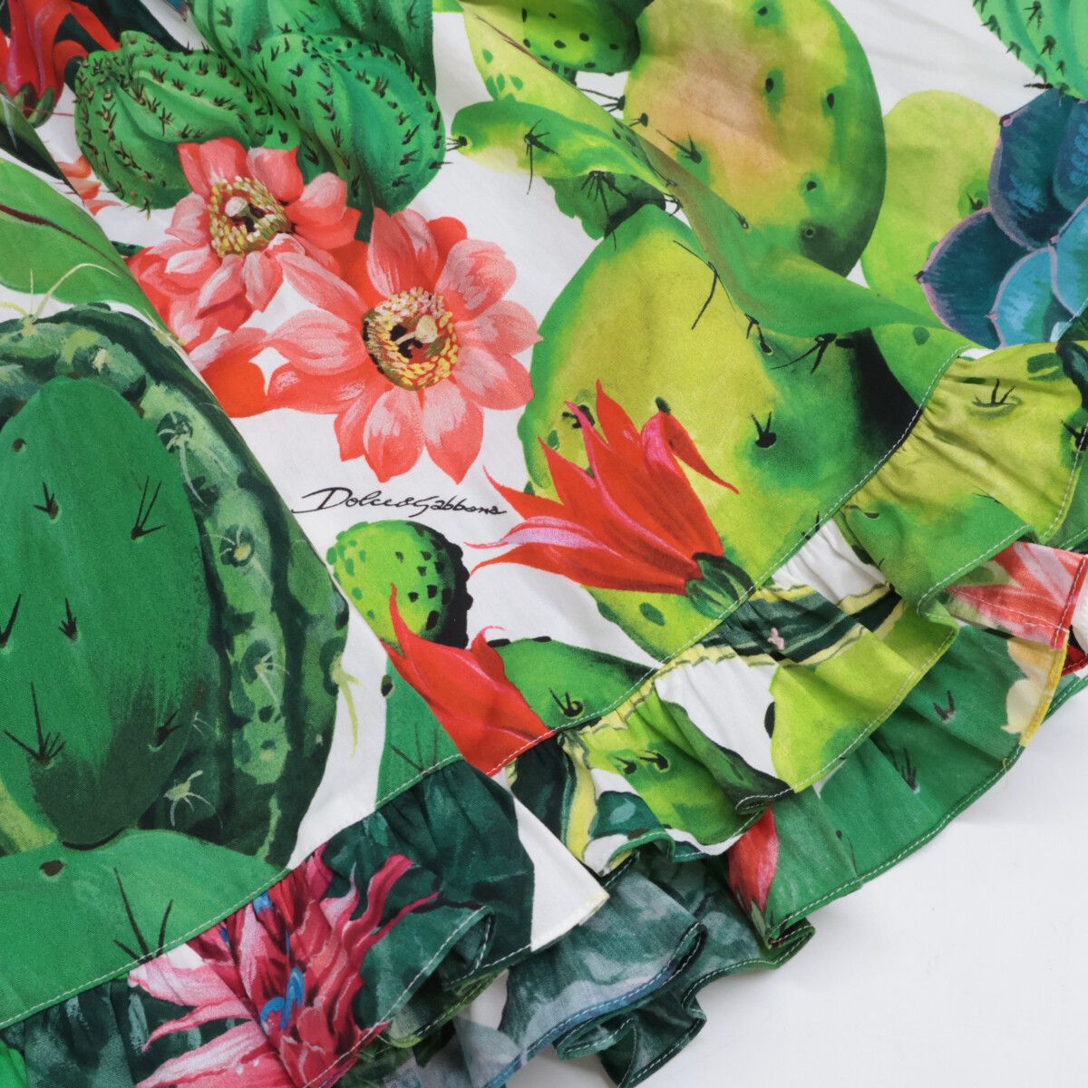 Dolce & Gabbana Exclusive Botanical Print Off Shoulder 50 T-Shirt — view 5