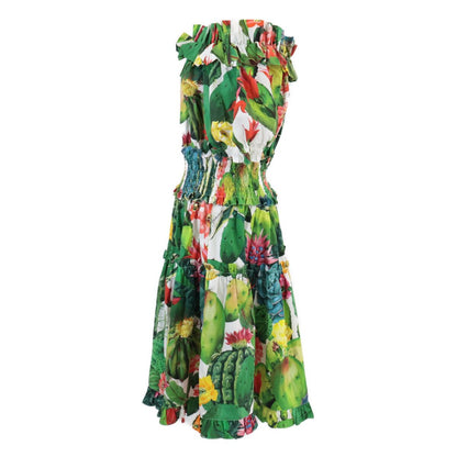 Dolce & Gabbana Exclusive Botanical Print Off Shoulder 50 T-Shirt