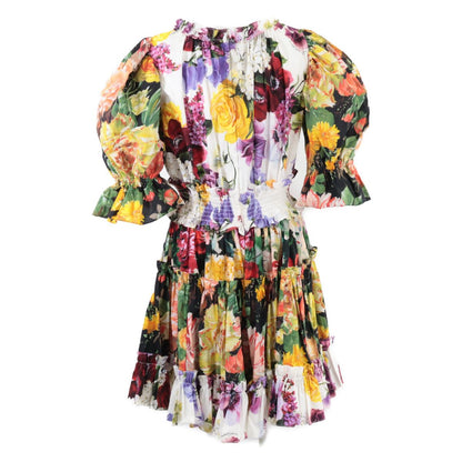 Dolce & Gabbana Flower Print Puff Sleeve 48 T-Shirt — view 2