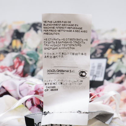 Dolce & Gabbana Flower Print Puff Sleeve 48 T-Shirt — view 4
