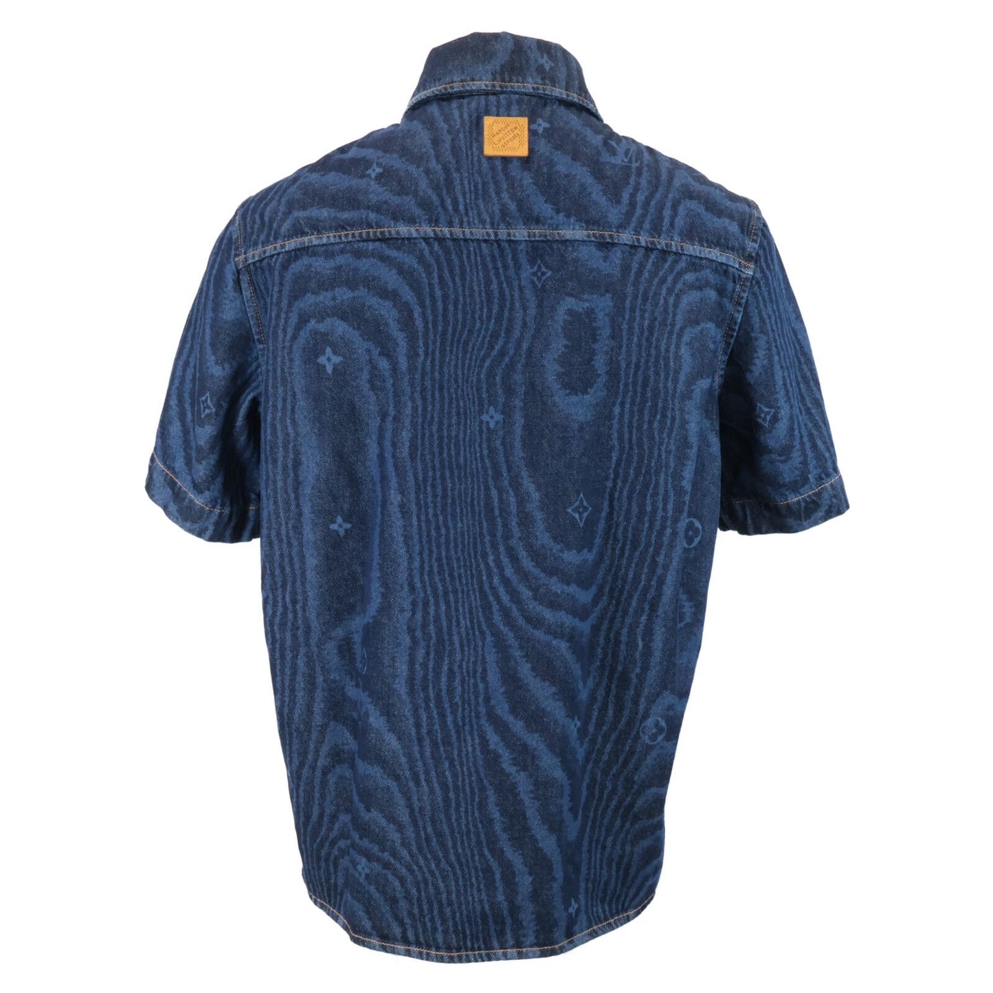 Louis Vuitton MM Von Monogram Short Sleeve Denim Shirt — view 2