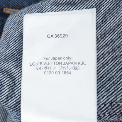Louis Vuitton MM Von Monogram Short Sleeve Denim Shirt — view 9