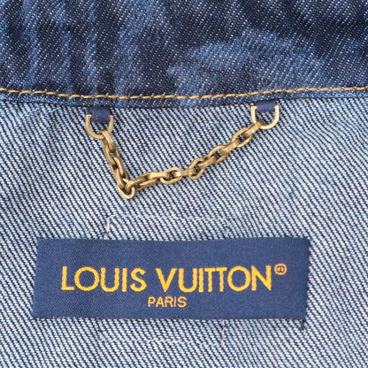 Louis Vuitton MM Von Monogram Short Sleeve Denim Shirt — view 6
