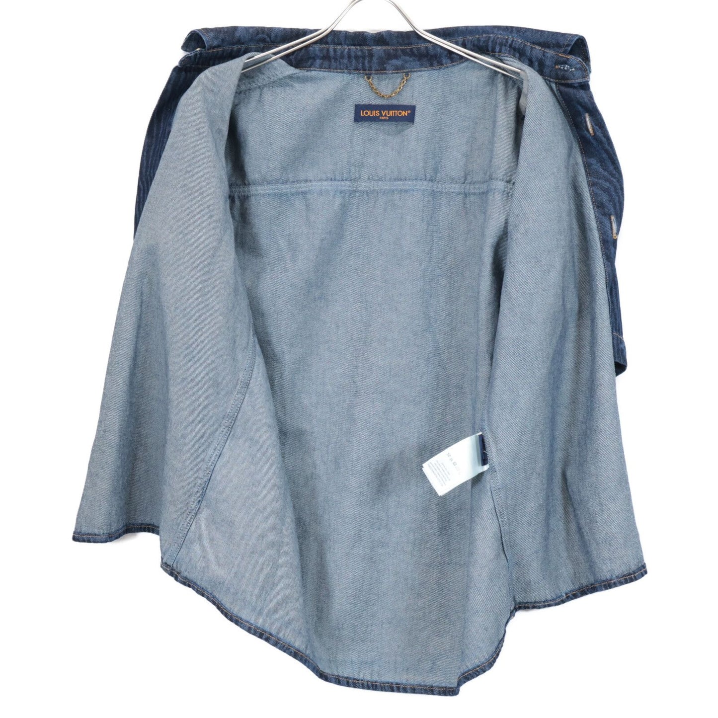 Louis Vuitton MM Von Monogram Short Sleeve Denim Shirt — view 5