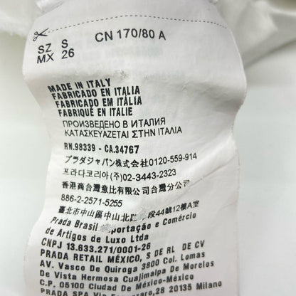 Prada White Green Graphic Print Short Sleeve — view 4