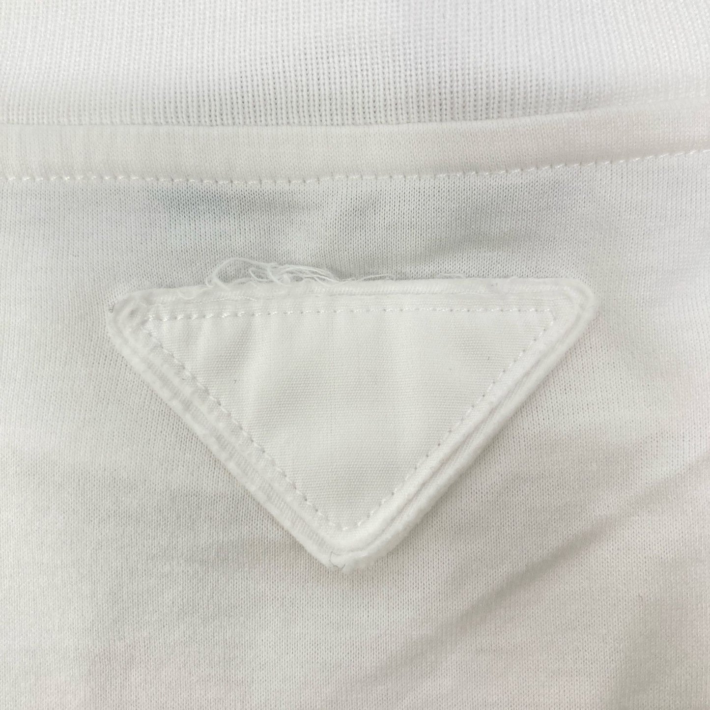 Prada White Green Graphic Print Short Sleeve — view 9